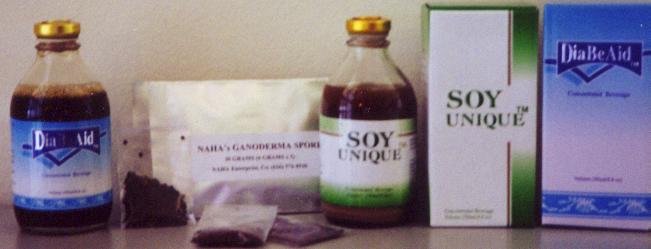 Naha's Products: SporeKing & DiaBeAid
helpihg patients with cancer, diabetes, & chronic diseases.